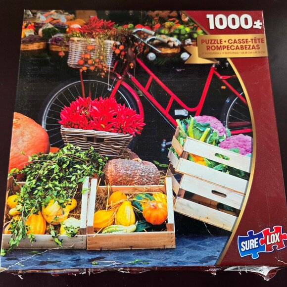 Farm Street Market, 1000 piece puzzle, The Canadian Group, Sure-Lox - Picture 2 of 2